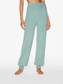 Alpaca Blend Trousers In Almond Green