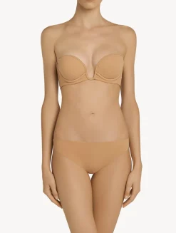 Amaretto-coloured Underwired Padded Bandeau U-bra