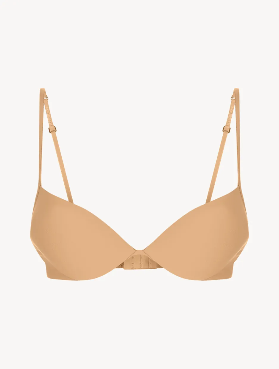 Amaretto-coloured Underwired Padded Push-up Bra