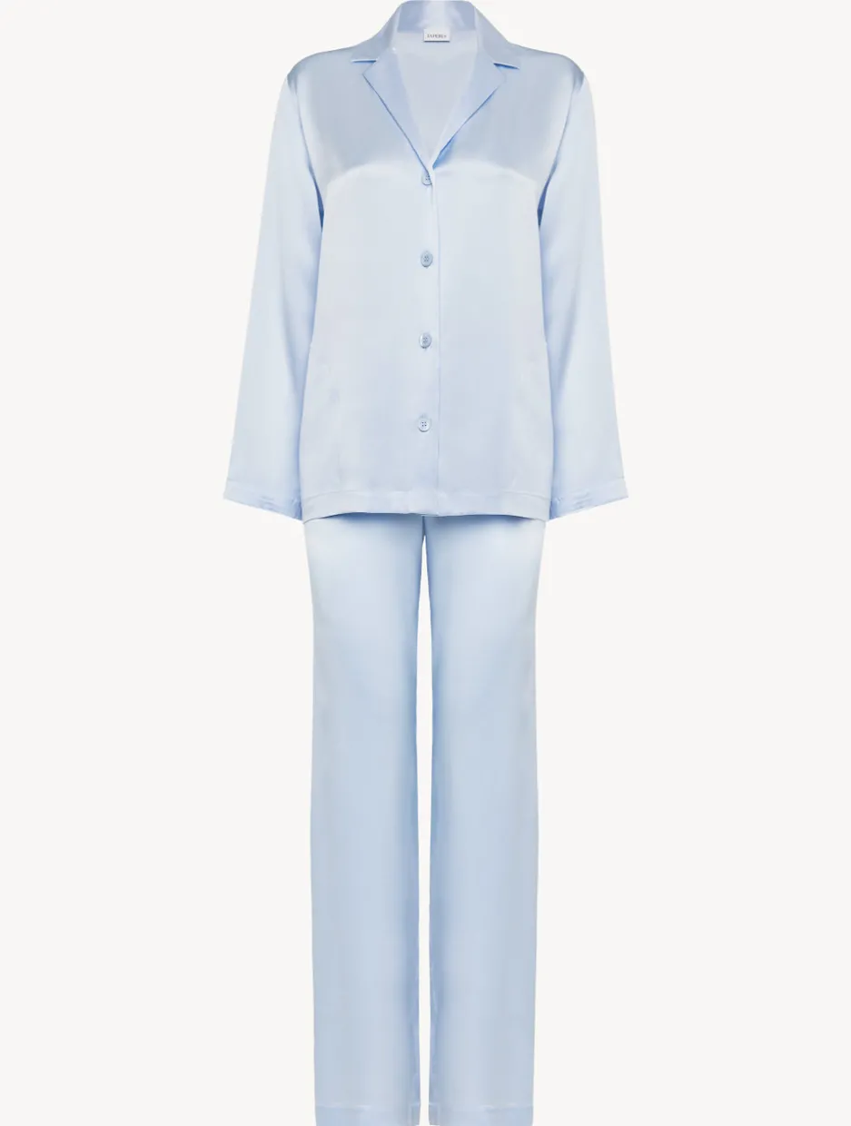 Azure Silk Pajama Set