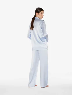 Azure Silk Pajama Set