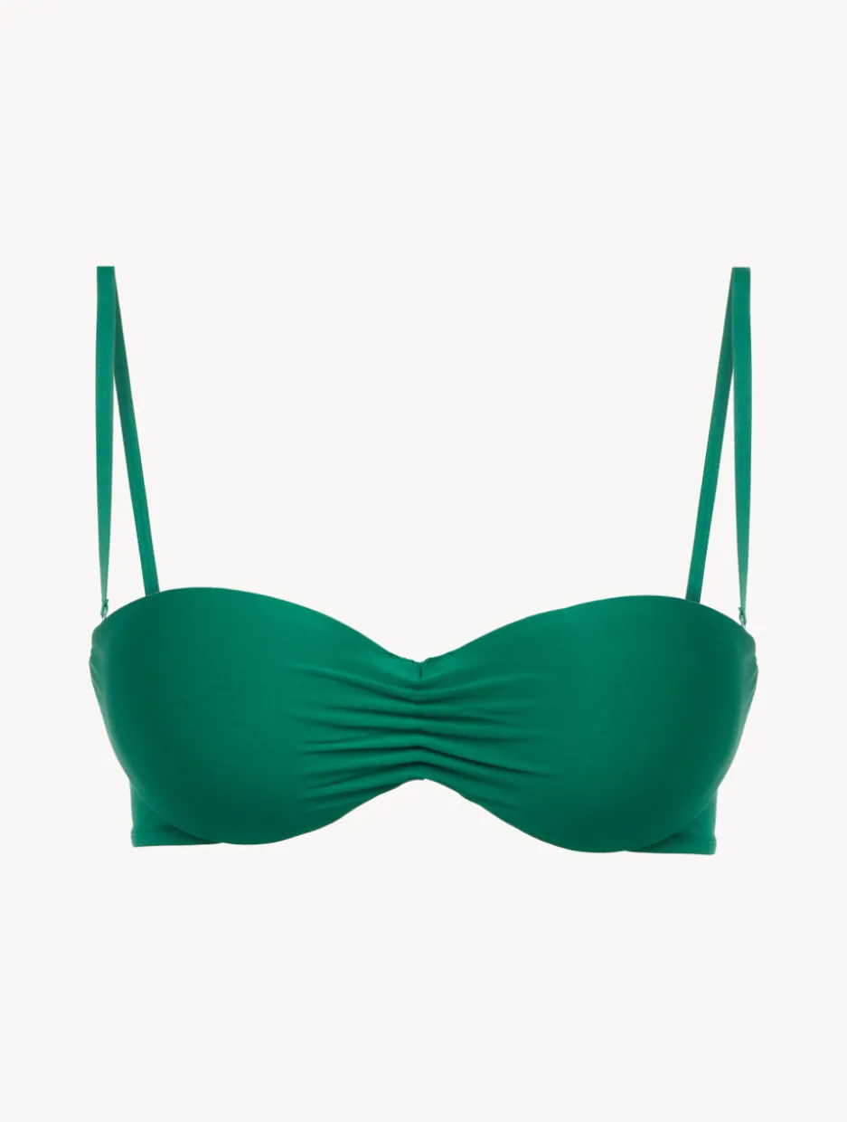 Bandeau Bikini Top In Green