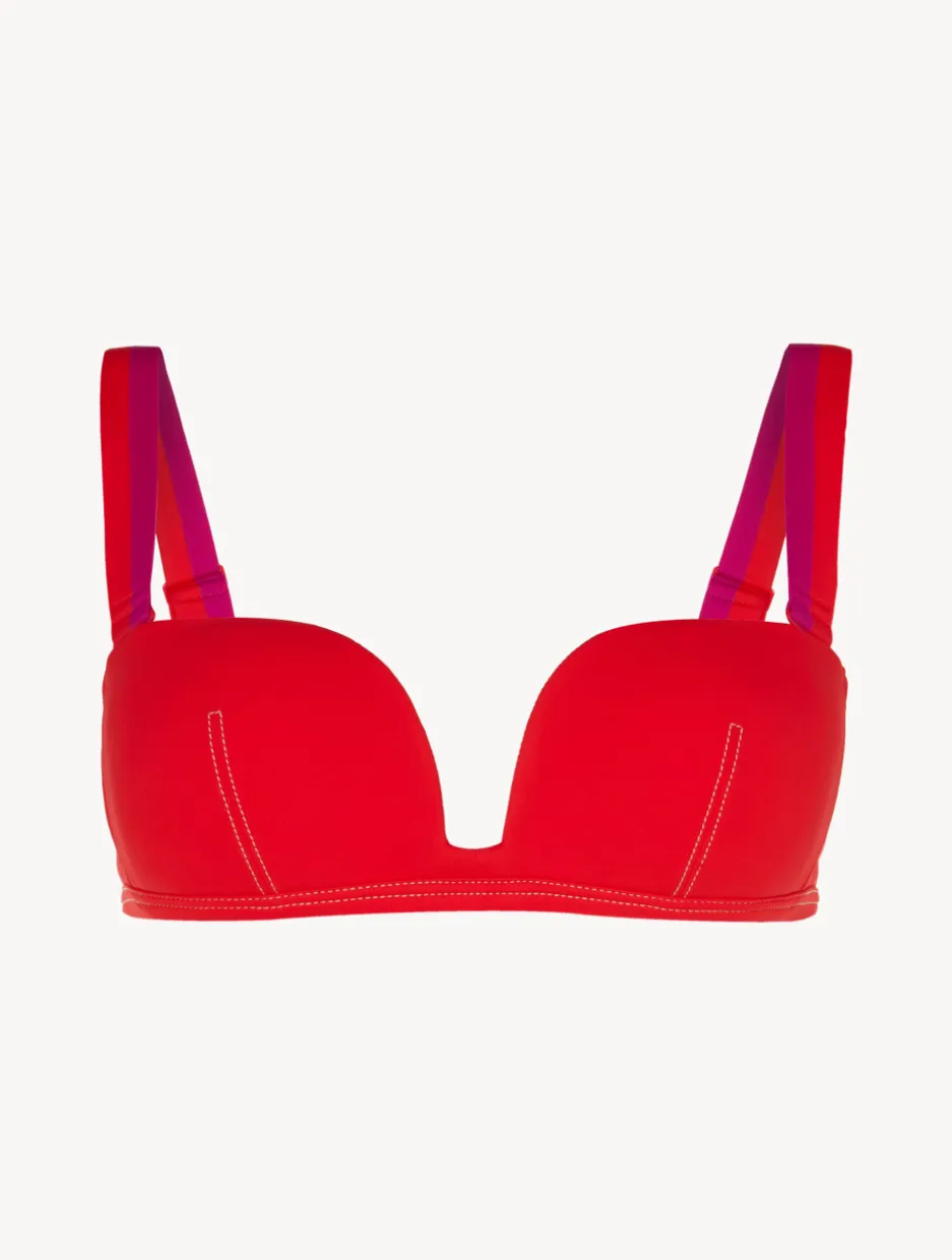 Bandeau Bikini Top In Red