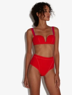 Bandeau Bikini Top In Red