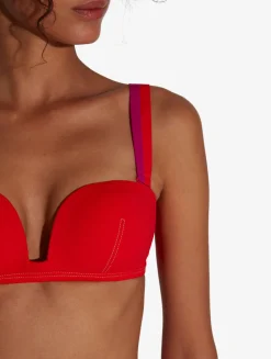 Bandeau Bikini Top In Red