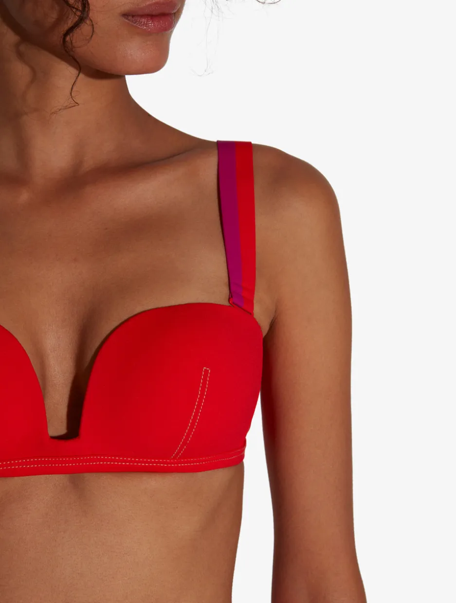 Bandeau Bikini Top In Red