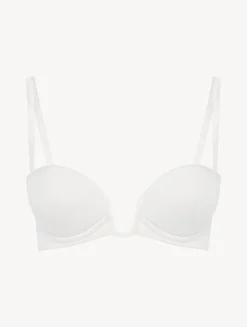 Bandeau Bra In Lys With Embroidered Tulle
