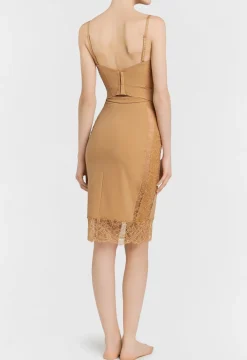 Beige Padded Underwired Dress