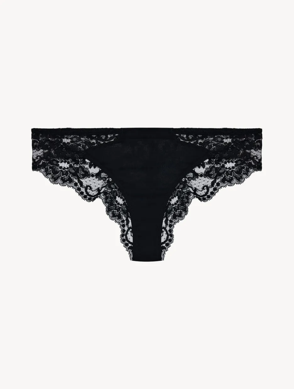 Black Cotton Brazilian Briefs