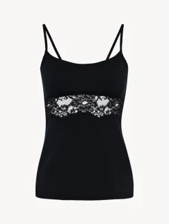 Black Cotton Camisole