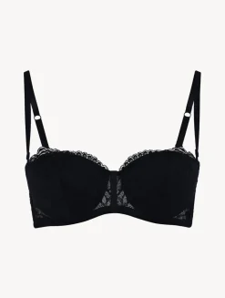 Black Lace Bandeau Bra