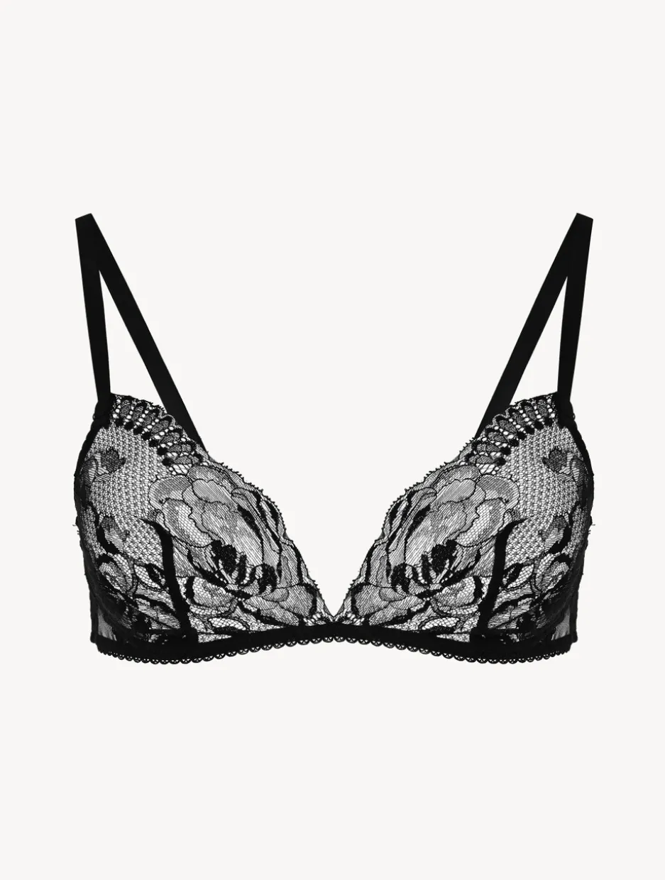 Black Lace Non-wired Bra