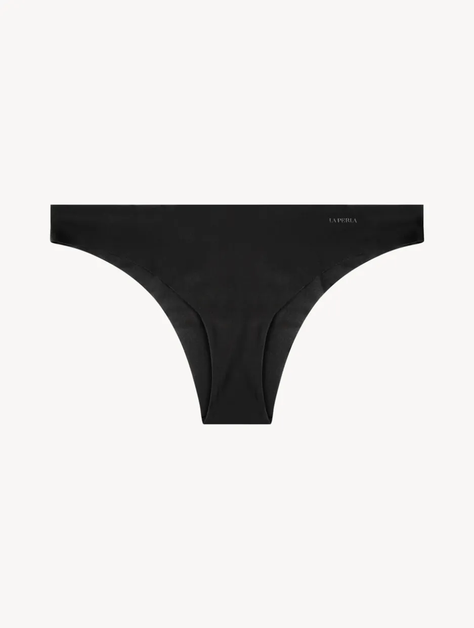 Black Lycra Brazilian Briefs
