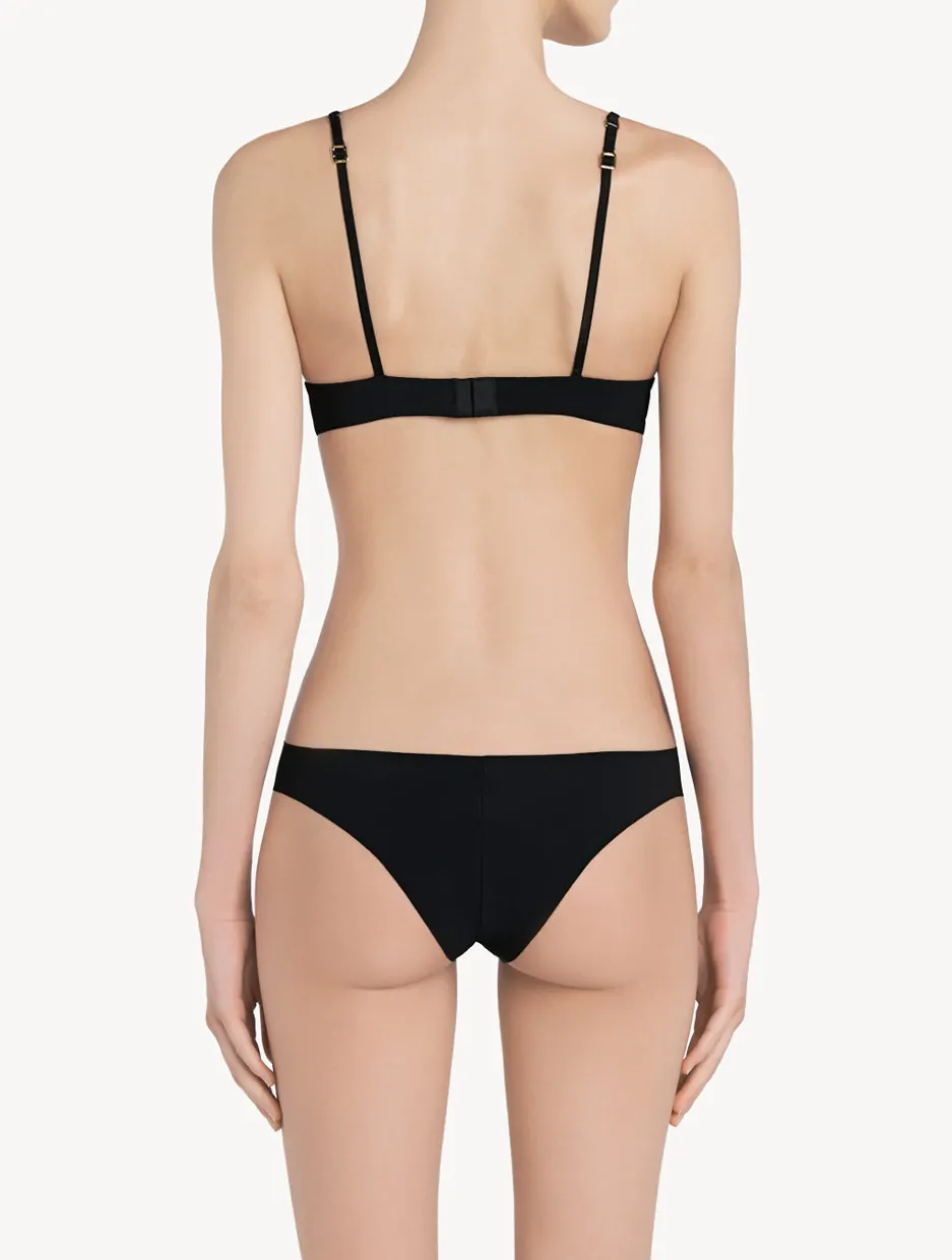 Black Lycra Brazilian Briefs