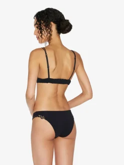 Black Triangle Bra With Macramé