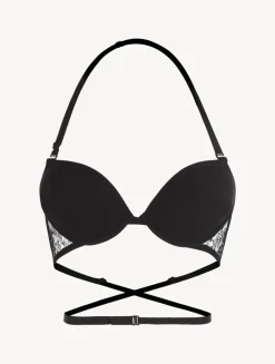 Black T-shirt Multiway Bra With Chantilly Lace