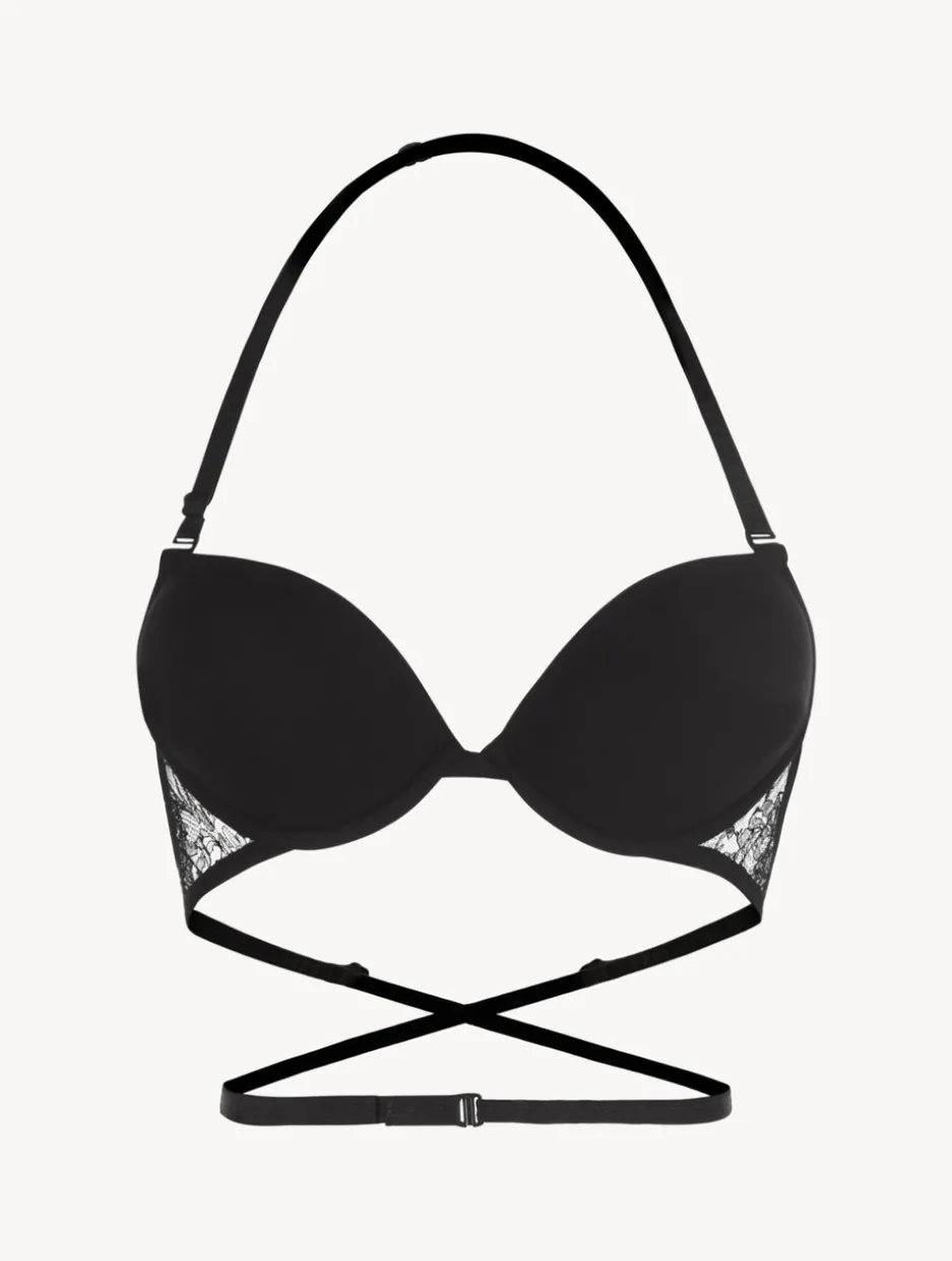 Black T-shirt Multiway Bra With Chantilly Lace
