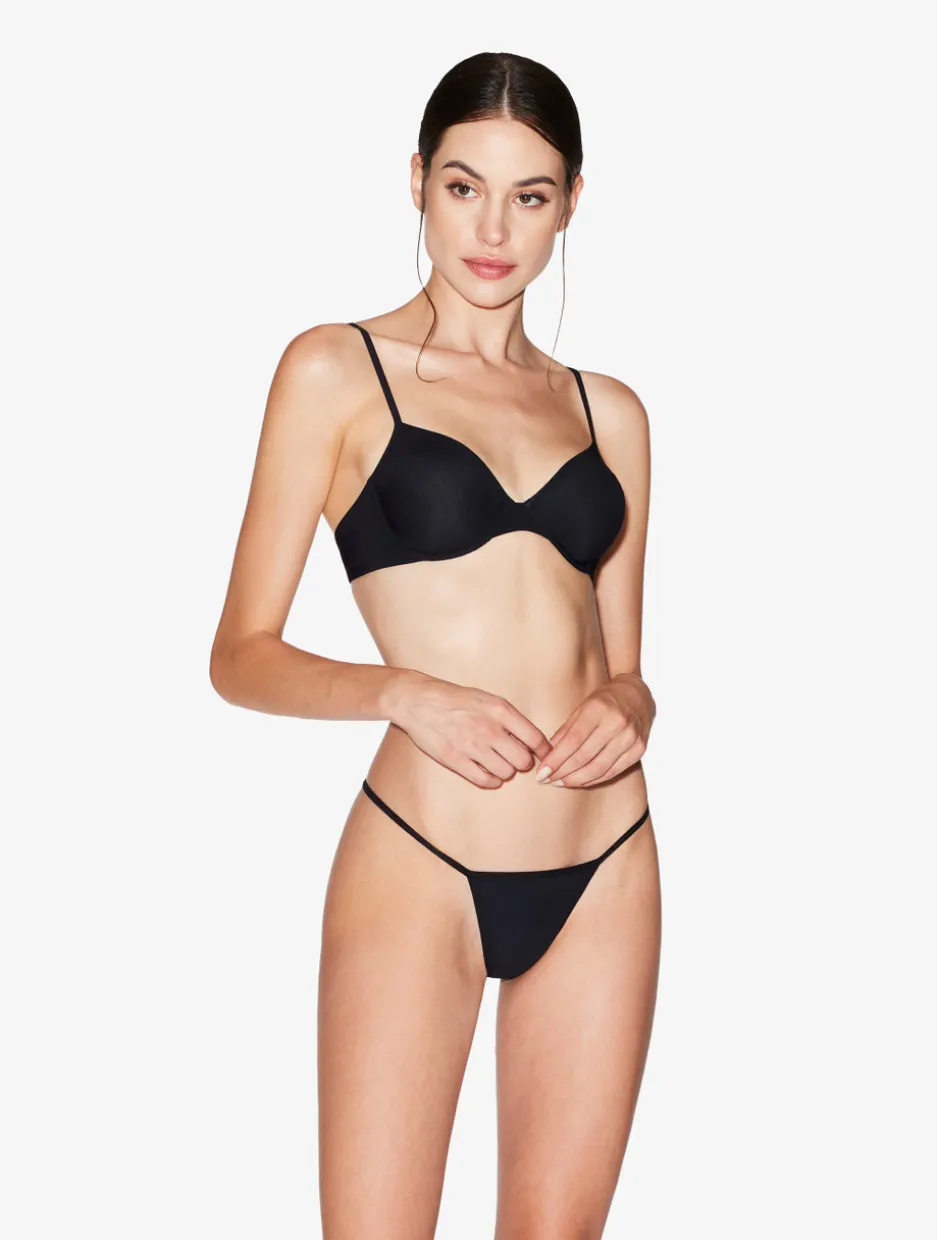 Black Underwired Non-padded Bra