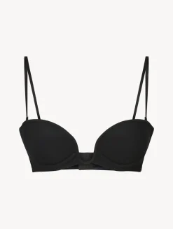 Black Underwired Padded Bandeau U-bra