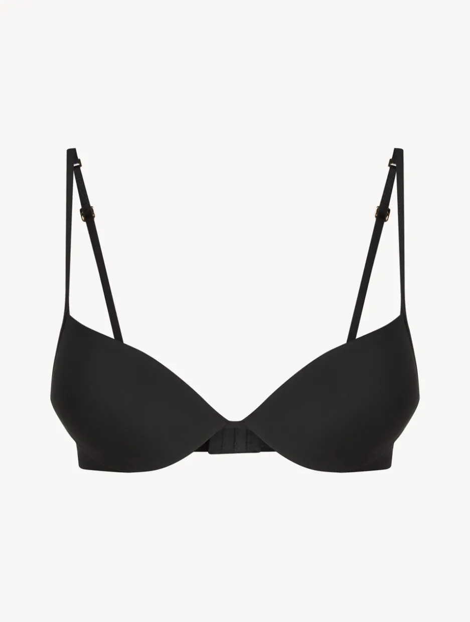 Black Underwired Padded Push-up Bra