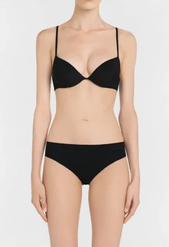 Black Underwired Padded Push-up Bra