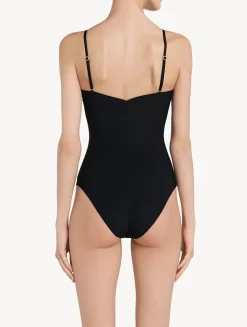 Black Underwired Padded U-bra Bodysuit
