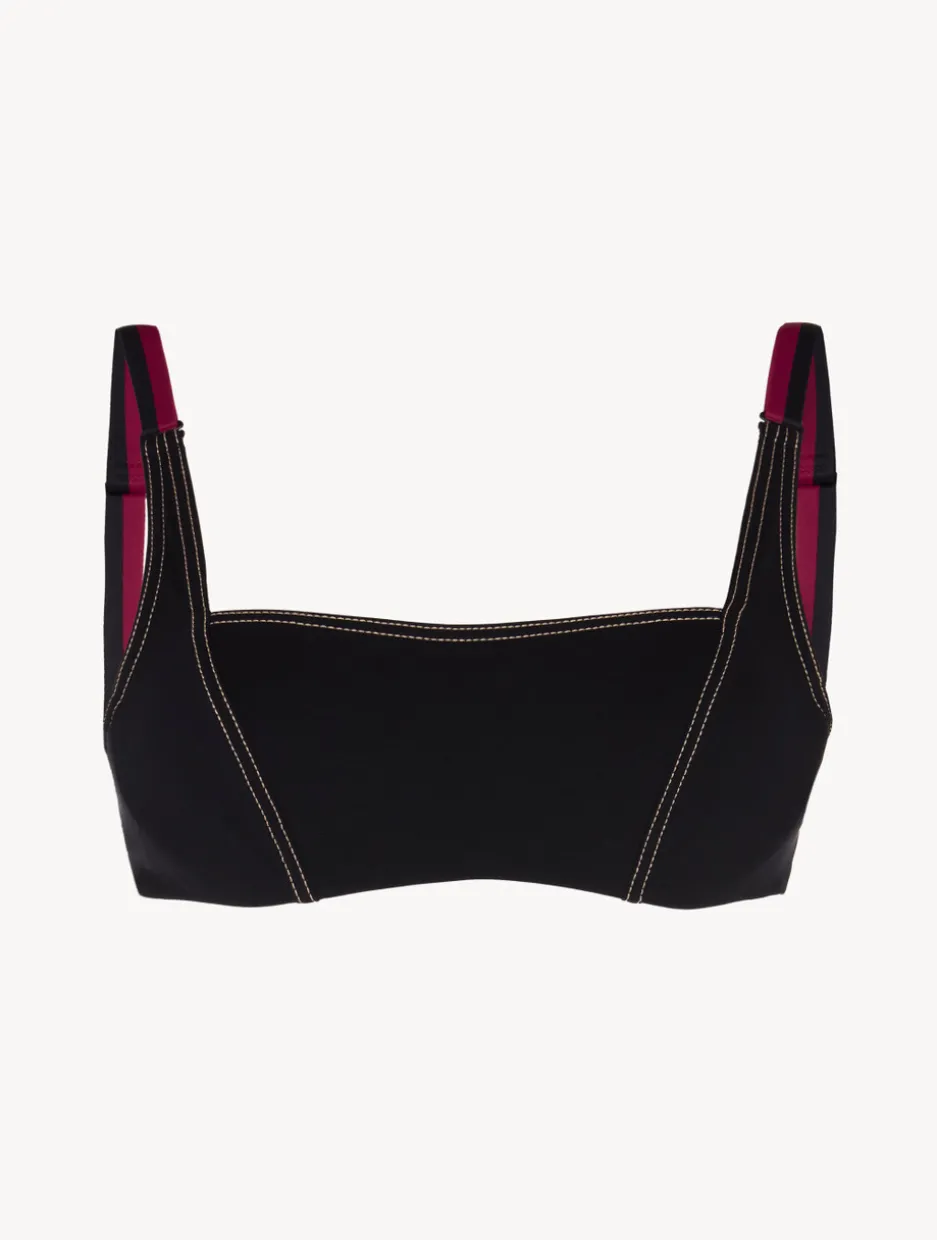 Bralette Bikini Top In Black
