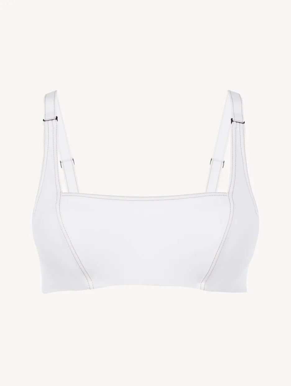 Bralette Bikini Top In White