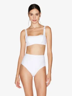 Bralette Bikini Top In White