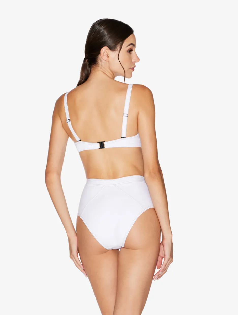 Bralette Bikini Top In White
