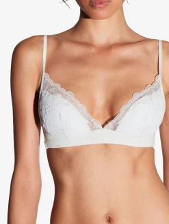 Bralette In Lys With Embroidered Tulle