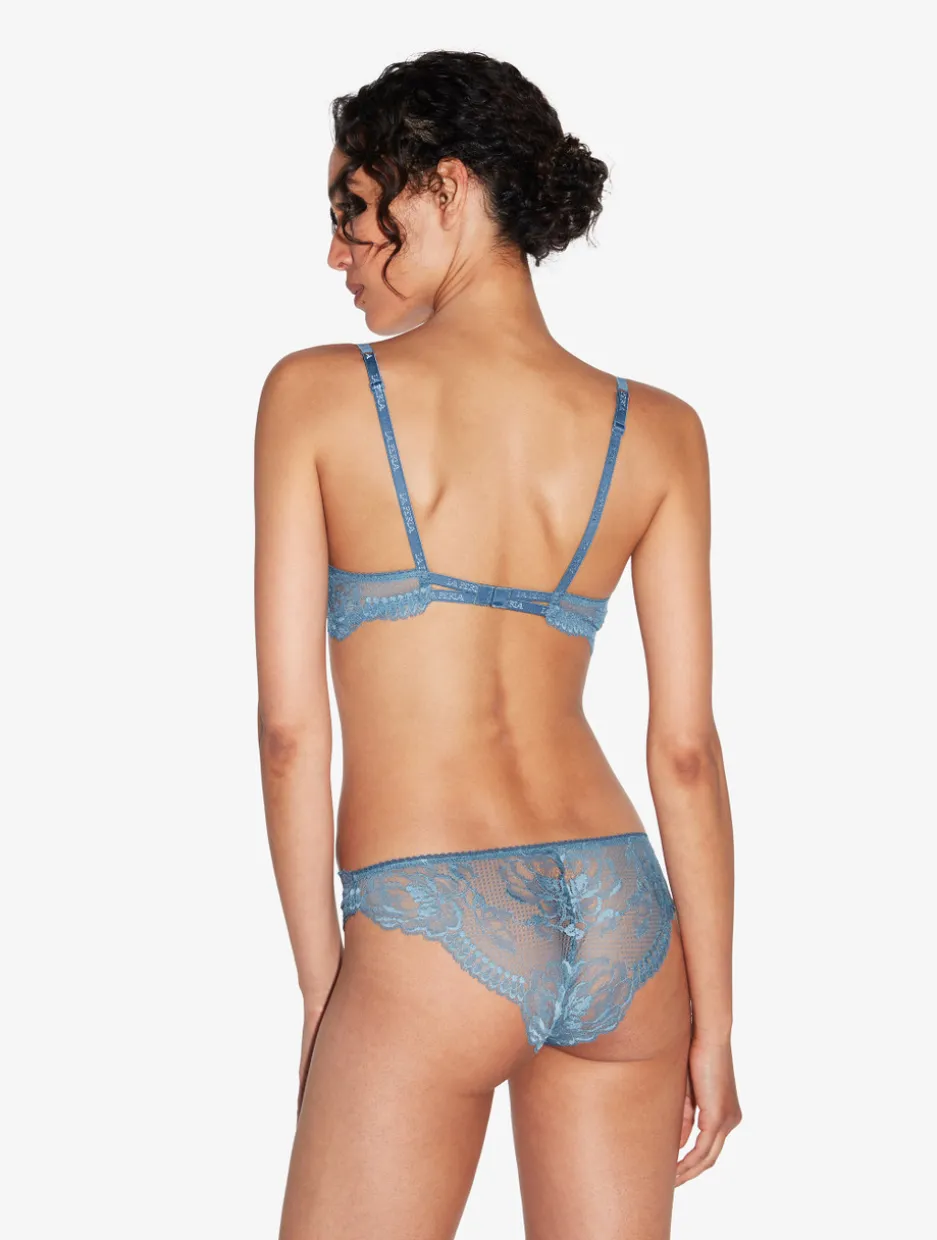 Dark Blue Lace Push-up Bra