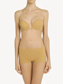 Hazel-coloured Underwired Padded Bandeau U-bra