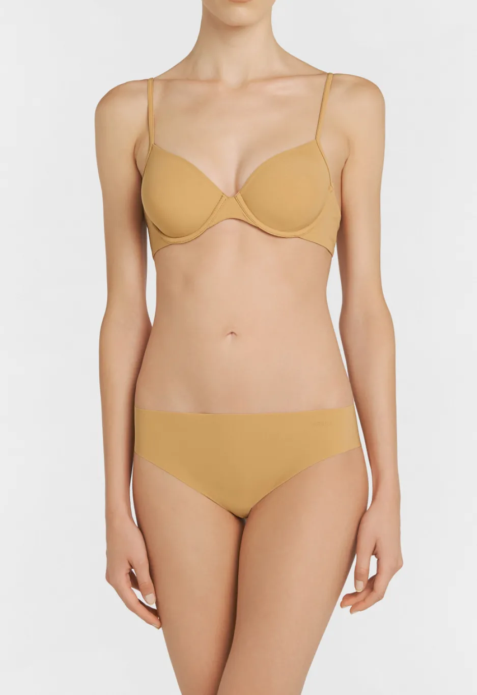 Hazel-coloured Underwired Non-padded Bra