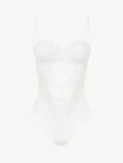 Lace Bodysuit In Natural