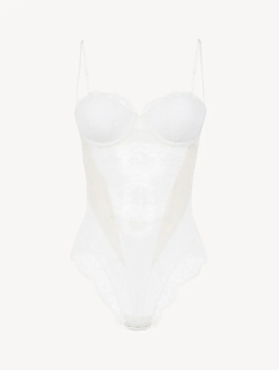 Lace Bodysuit In Natural