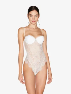 Lace Bodysuit In Natural