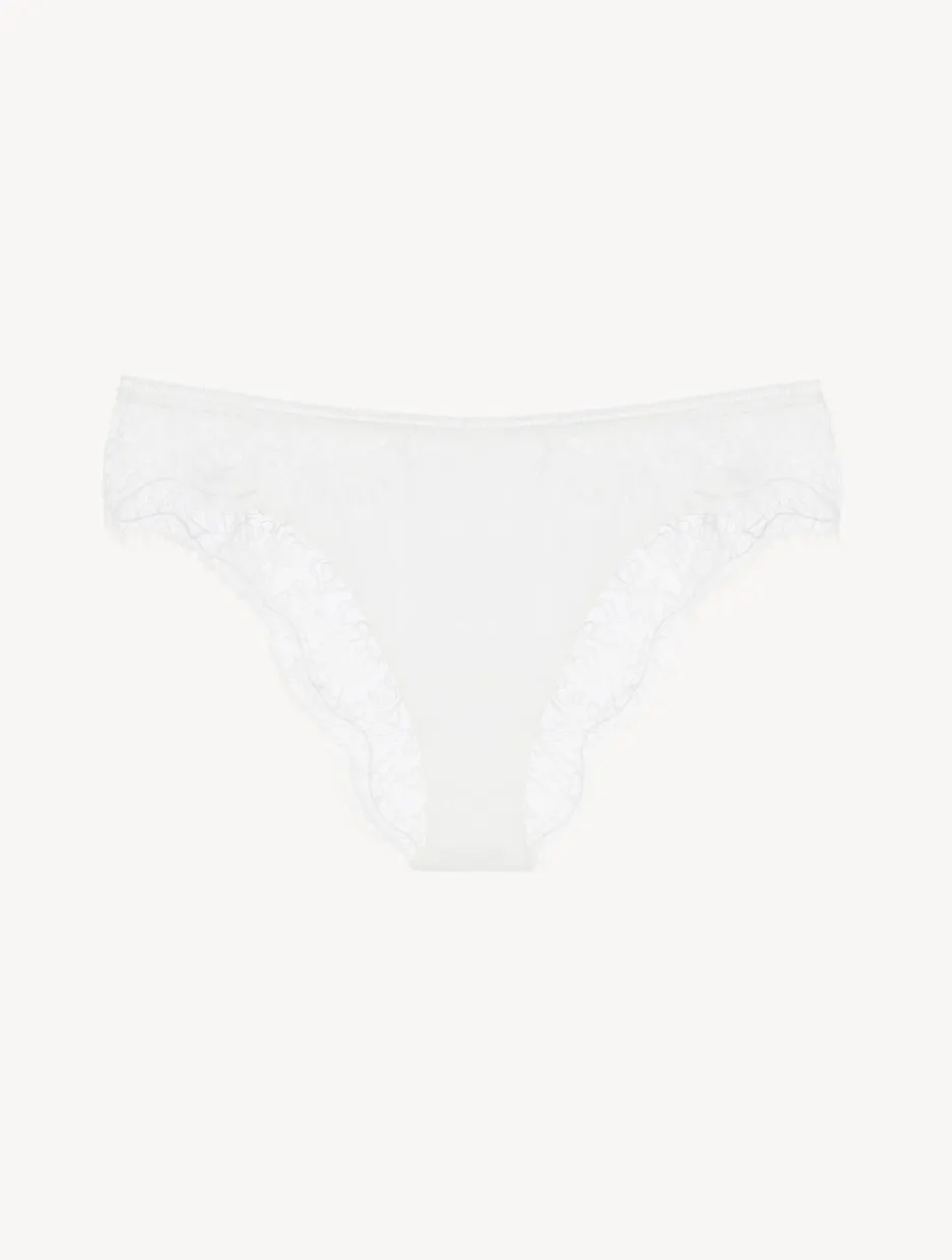 Lace Brazilian Briefs In Natural