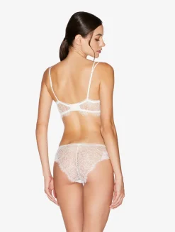 Lace Brazilian Briefs In Natural