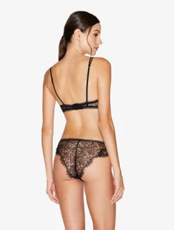 Lace Brazilian Briefs In Onyx