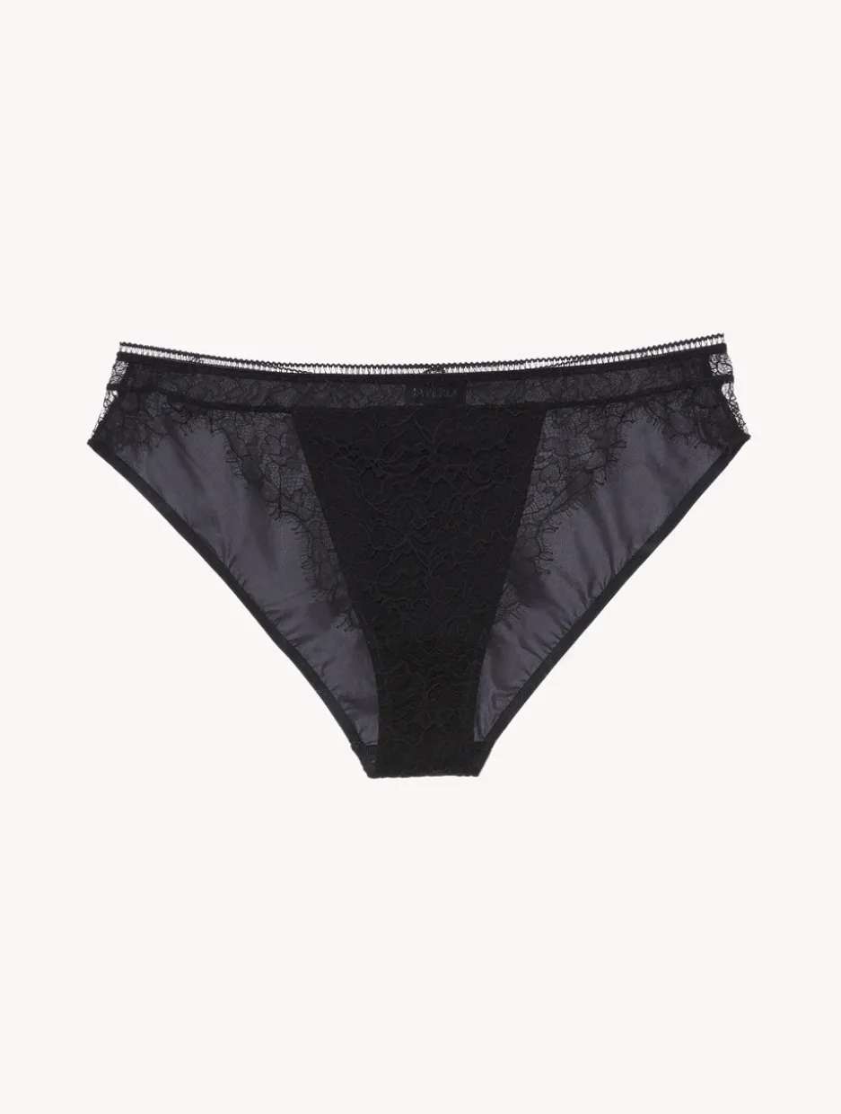 Lace Brief In Onyx