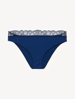Lace Medium Brief In Blue And Grey