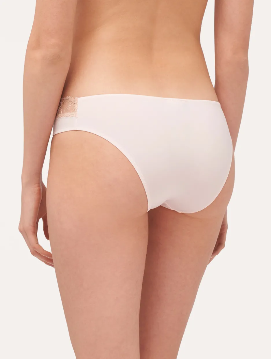 Lace Medium Brief In Pink