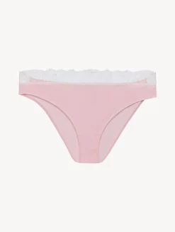 Lace Medium Brief In Rose And Cream