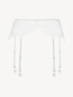Lace Suspender Belt In Natural
