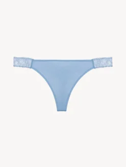 Lace Thong In Azure