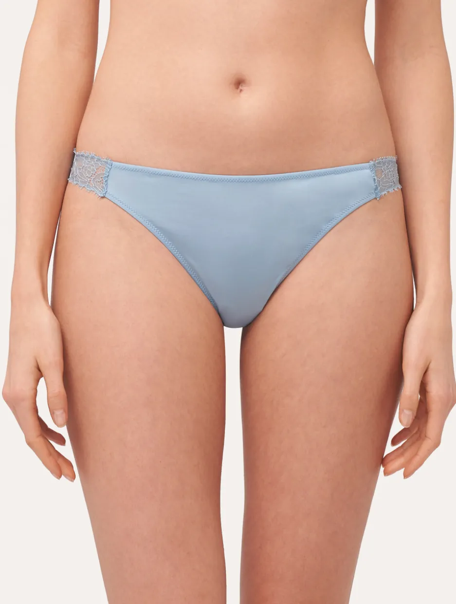 Lace Thong In Azure