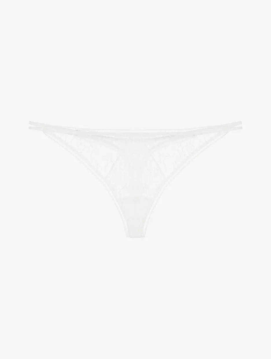 Lace Thong In Natural