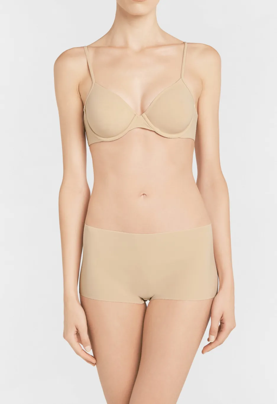 Latte-coloured Underwired Non-padded Bra