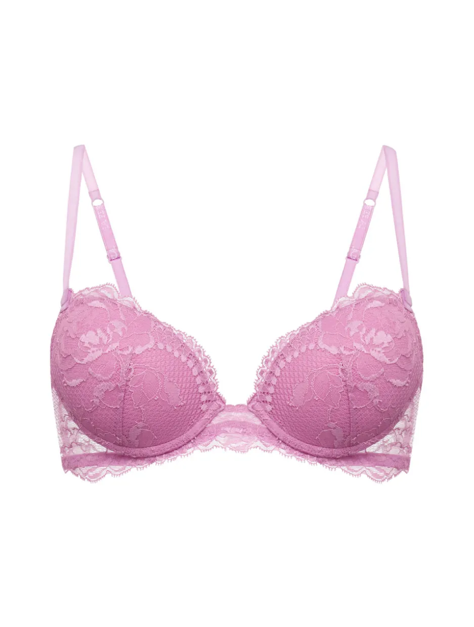 Lilac Rose Lace Push-up Bra
